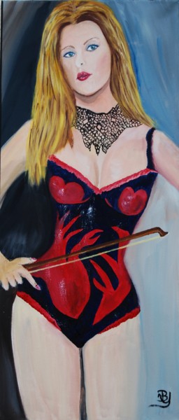 Painting titled "la violoniste" by La Babssy, Original Artwork, Other