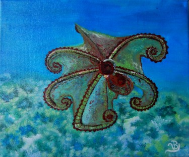 Painting titled "serie-sous-marine-2" by La Babssy, Original Artwork, Acrylic