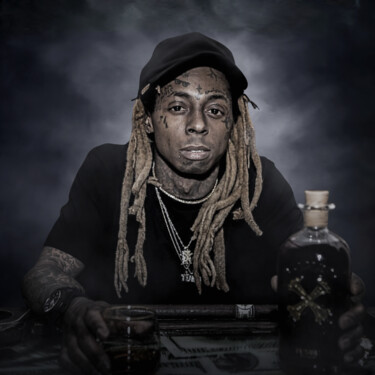Цифровое искусство под названием "Lil Wayne" - La Galerie De L'Amour Us, Подлинное произведение искусства, Цифровая живопись