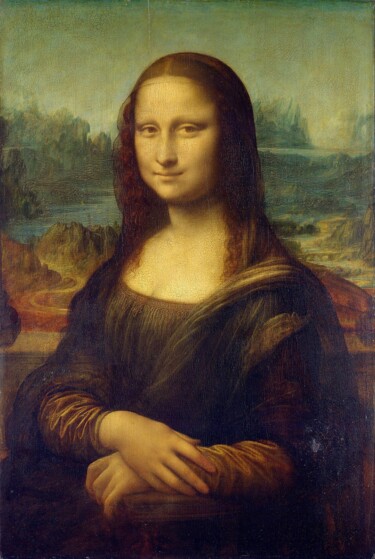 Цифровое искусство под названием "Mona Lisa" - La Galerie De L'Amour, Подлинное произведение искусства, Цифровая живопись