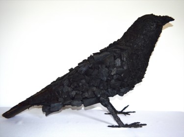Sculpture titled "Oiseau Perdu - DIEU…" by Akoi Aka, Original Artwork