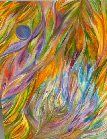 Painting titled "Luminescence" by La Vie Est Belle, Original Artwork, Oil