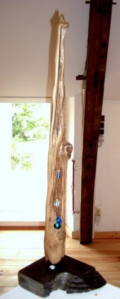Sculpture intitulée "La Montée des Eaux" par Kiti Bois-Verre, Œuvre d'art originale