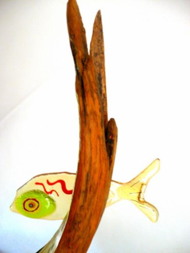 Sculpture intitulée "Le grand élan ( dét…" par Kiti Bois-Verre, Œuvre d'art originale