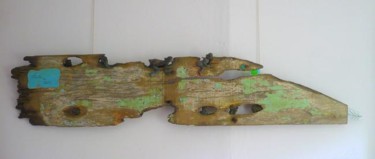Sculpture intitulée "Planche de salut" par Kiti Bois-Verre, Œuvre d'art originale
