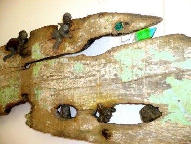 Sculpture intitulée "Planche de salut  (…" par Kiti Bois-Verre, Œuvre d'art originale