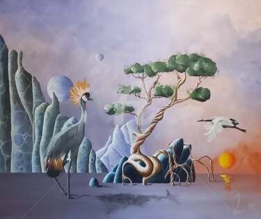 Peinture intitulée "Paradis" par Jean-Christophe Labrue, Œuvre d'art originale, Acrylique