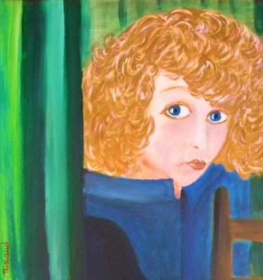 Malerei mit dem Titel "Blond blond" von Christi Thiébaud, Original-Kunstwerk