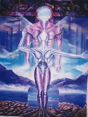 Painting titled "Energía vital" by Carlos Vico Lacosta, Original Artwork