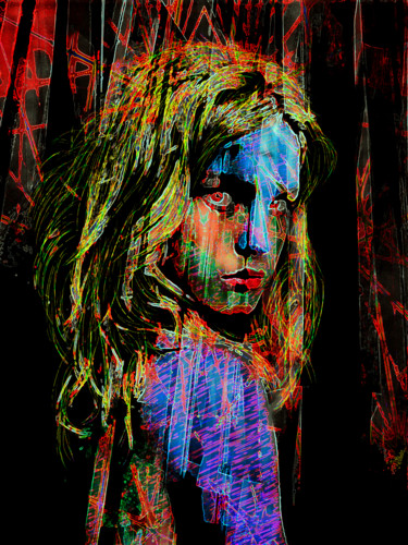 Digitale Kunst mit dem Titel "Demoness" von Lacreaption, Original-Kunstwerk, 2D digitale Arbeit