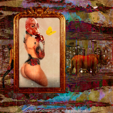 Digital Arts titled "Exil" by Lacreaption, Original Artwork, Photo Montage