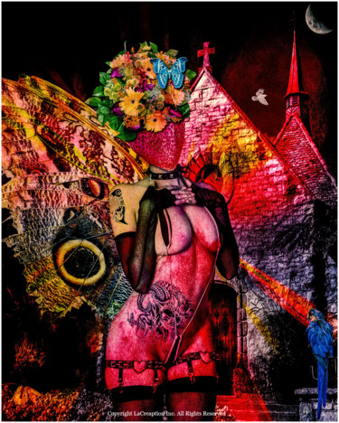 Digital Arts titled "Péria" by Lacreaption, Original Artwork, Collages