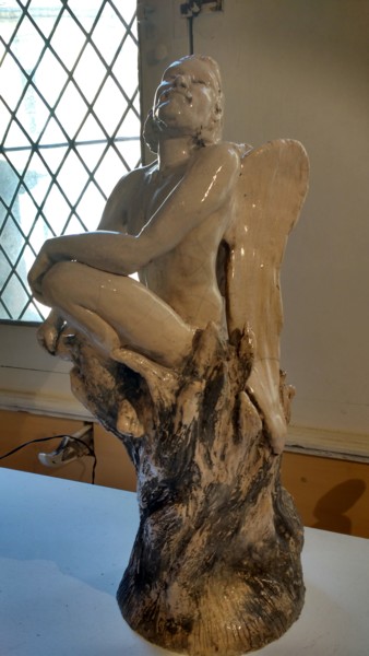 Скульптура под названием "Mon Ange" - Frédérique Lacroix Damas, Подлинное произведение искусства, Керамика