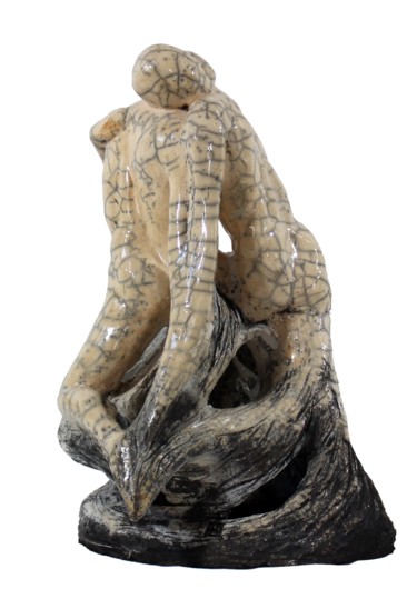 Sculpture intitulée "Comme une lame de f…" par Frédérique Lacroix Damas, Œuvre d'art originale, Céramique