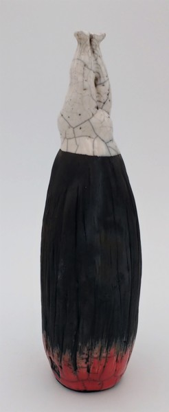 Skulptur mit dem Titel "fldplongeonstricolo…" von Frédérique Lacroix Damas, Original-Kunstwerk, Keramik
