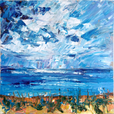 Schilderij getiteld "Baltic coast" door Lada Kholosho, Origineel Kunstwerk, Acryl