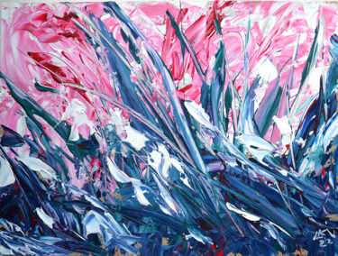 Painting titled "Wildflowers bloomin…" by Lada Kholosho, Original Artwork, Acrylic