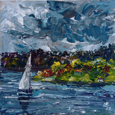 Malarstwo zatytułowany „Sailing in nasty day” autorstwa Lada Kholosho, Oryginalna praca, Akryl