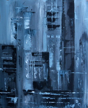 Ζωγραφική με τίτλο "City Pulse: Abstrac…" από Lada Kholosho, Αυθεντικά έργα τέχνης, Ακρυλικό