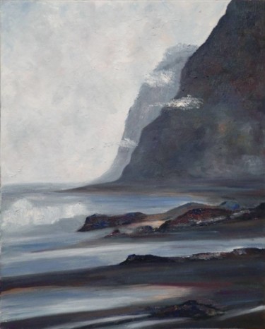 Painting titled "Seascape" by Lada Polunina, Original Artwork, Oil