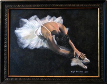 Pintura intitulada "La danseuse" por Nicole Brouillard, Obras de arte originais, Óleo