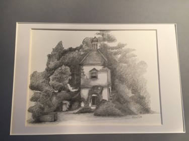 Pigeonnier Dessin intitulée "Pigeonnier" par Pascale Ladoux, Œuvre d'art originale, Crayon