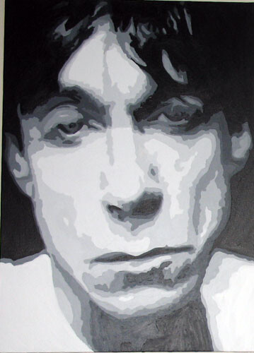 Painting titled "Iggy Pop" by Lady Caviar, Original Artwork