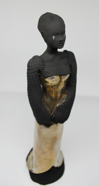 Sculpture intitulée "La femme qui pleure" par Lady Caviar, Œuvre d'art originale