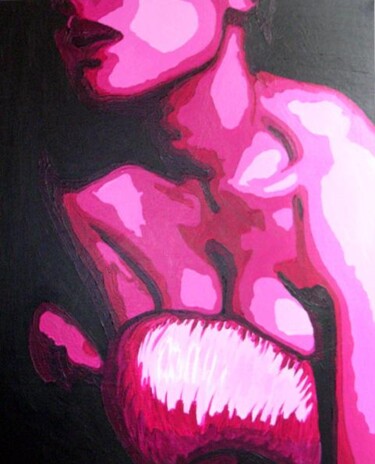 Peinture intitulée "la sensation rose" par Lady Caviar, Œuvre d'art originale