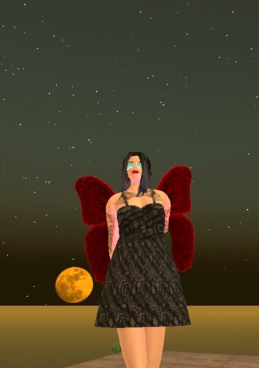 Digital Arts titled "La lune" by Lady Caviar, Original Artwork