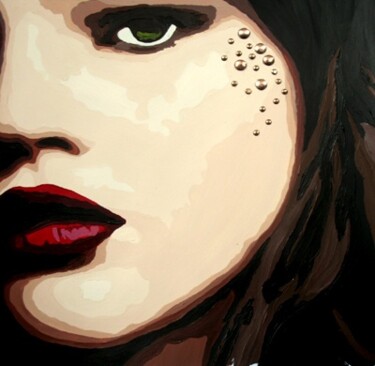 Schilderij getiteld "Suicide girl 2" door Lady Caviar, Origineel Kunstwerk
