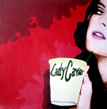 Painting titled "Caviar Coffe" by Lady Caviar, Original Artwork