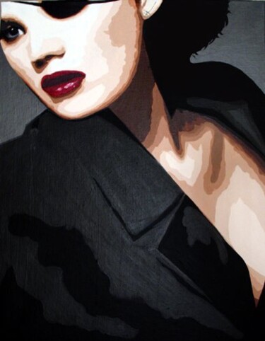 Painting titled "Lili la borgne" by Lady Caviar, Original Artwork