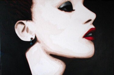 Peinture intitulée "Melle Au" par Lady Caviar, Œuvre d'art originale