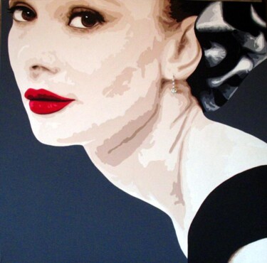 Painting titled "Audrey" by Lady Caviar, Original Artwork