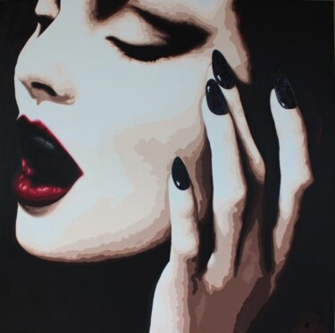 Peinture intitulée "Le cri du Glam" par Lady Caviar, Œuvre d'art originale
