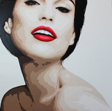 Painting titled "Diva d'hiver" by Lady Caviar, Original Artwork