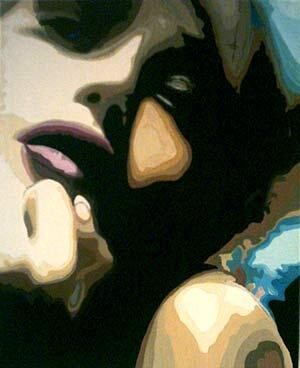 Peinture intitulée "Marlene, Marilyne,…" par Lady Caviar, Œuvre d'art originale