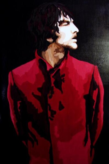 Peinture intitulée "Le manteau rouge" par Lady Caviar, Œuvre d'art originale