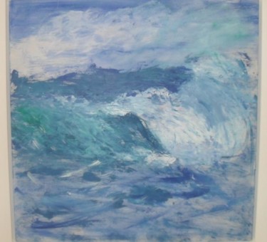 Painting titled "Eteranl waves" by Lady Carolyne, Original Artwork, Oil