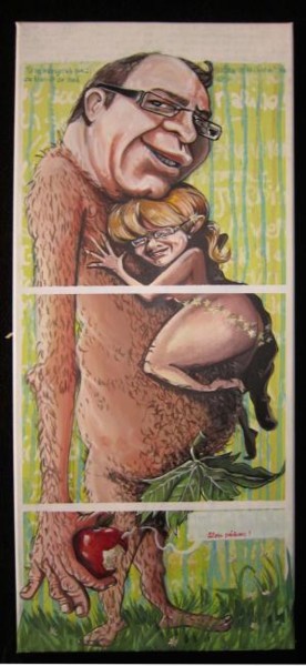Peinture intitulée "ver Adam" par Lady Pocket, Œuvre d'art originale