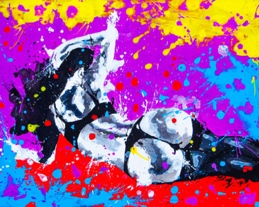 Картина под названием "Hot Summer 11" - Lady Redhorns, Подлинное произведение искусства, Акрил