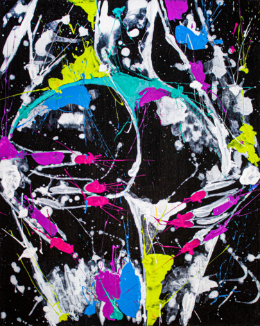 Malerei mit dem Titel "Perfect Shape 9" von Lady Redhorns, Original-Kunstwerk, Acryl