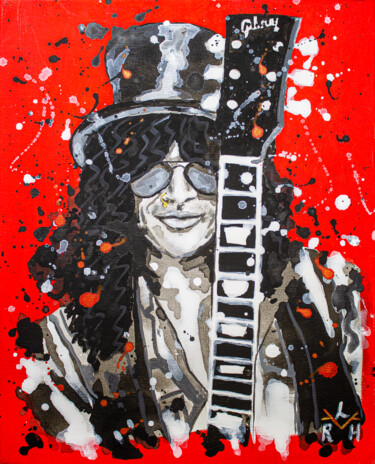 Malerei mit dem Titel "Slash" von Lady Redhorns, Original-Kunstwerk, Acryl