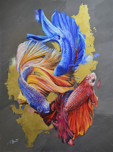 Malarstwo zatytułowany „Flow” autorstwa Artem Lozhkin, Oryginalna praca, Olej