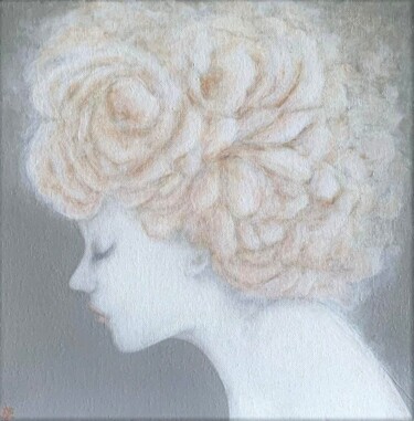 Картина под названием "Pensées Florales" - Laetitia Piazzoli, Подлинное произведение искусства, Акрил Установлен на Деревянн…