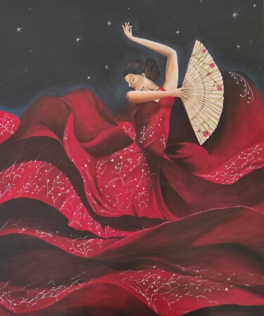Painting titled "Olé" by Laetitia Chambault, Original Artwork, Acrylic