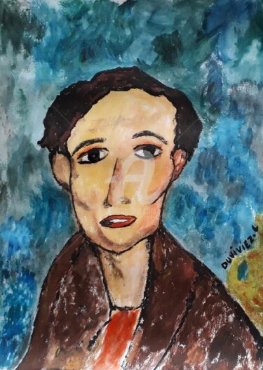Painting titled "Edouard" by Laetitia Duviviez, Original Artwork, Acrylic