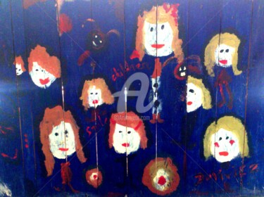 Peinture intitulée "childrens" par Laetitia Duviviez, Œuvre d'art originale, Acrylique