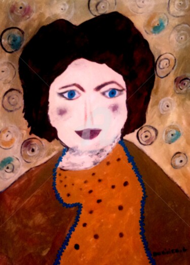 Peinture intitulée "La mère de famille" par Laetitia Duviviez, Œuvre d'art originale, Acrylique